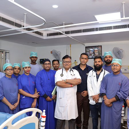 Kidney transplant team