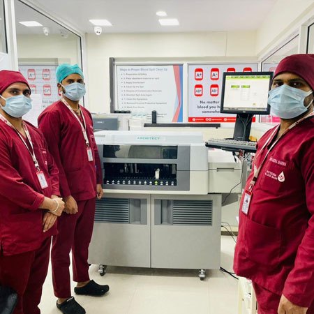 Blood Bank Machine with team