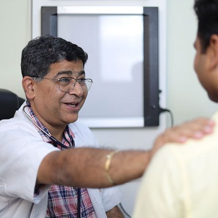 Dr. Vishwajeet Bembi happy with patient