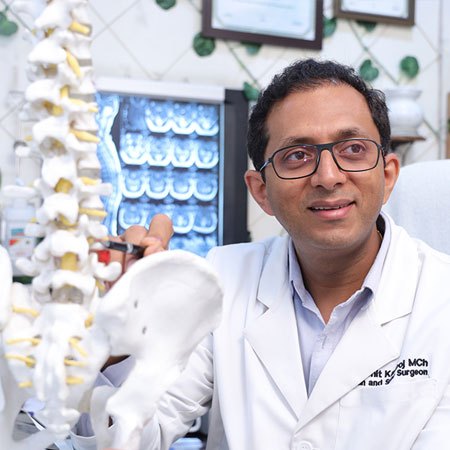 Dr. Rohit Kamboj explain spine